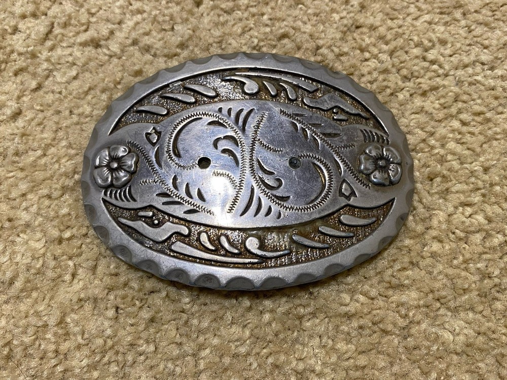 Western Rodeo Rare Metal Belt Buckle Collectible Fast Free Ship