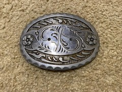 Western Rodeo Rare Metal Belt Buckle Collectible Fast Free Ship