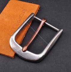 38mm Sturdy Solid Heavy Stainless Steel Leathercraft Heel Bar Jeans Belt Buckle