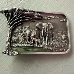 Jean&rsquo;s Friend Elephants VINTAGE Belt Buckle