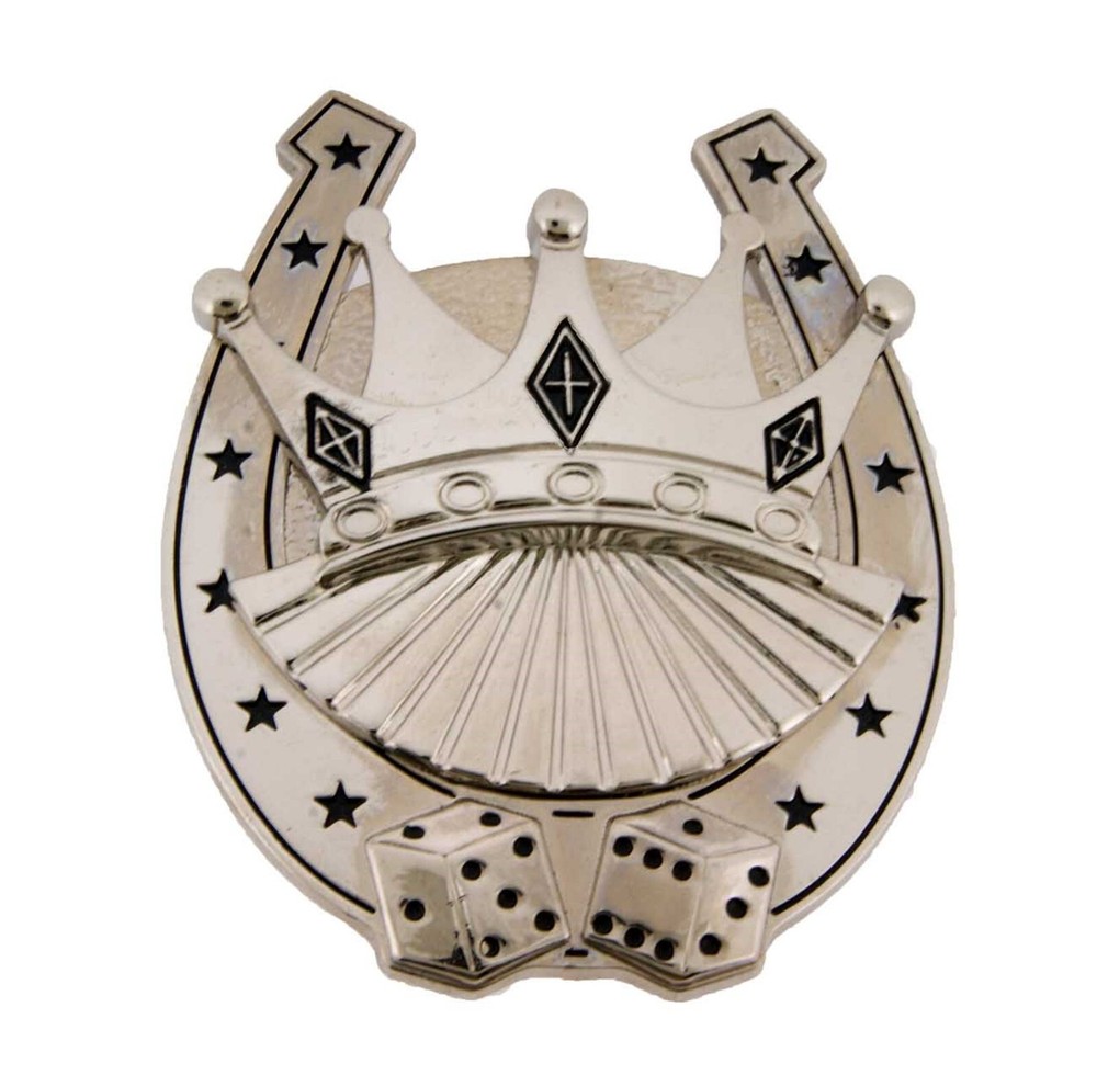 New Men Women Crown Belt Buckle Dices Horseshoe Lucky Las Vegas Western Cowboy