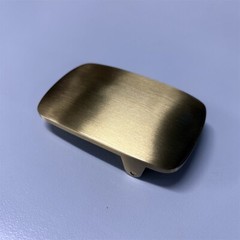 Solid Brass Rectangle Blank Belt Buckle BS019
