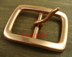 Solid Copper Belt Buckle Vintage Classical Tongue Pin Hippie for 38mm belt Z238
