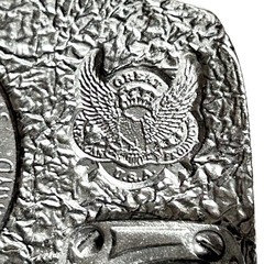 Tanside London Bus Belt Buckle Pewter 1990s Vintage Double Decker England USA