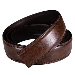 Barry.Wang Mens Belt Length 130cm-51&Prime;,adjustable, Solid Geometric Brown