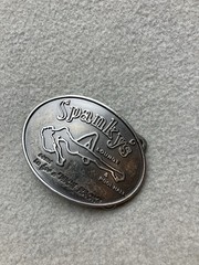 Vintage Spanky’s Lounge Pool Hall Western Belt Buckle Biker Dive Bar
