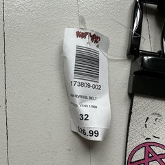 HIM (Band) Reversible Belt Size 32 NWT Hot Topic