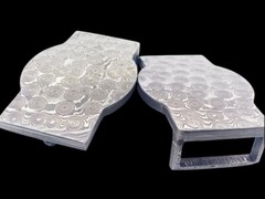 Belt buckle Damascus hand forged