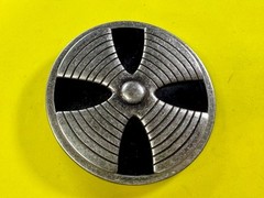 Round Hippy Punk Vibe Silver & Black Color Reel Of Tape Belt Buckle