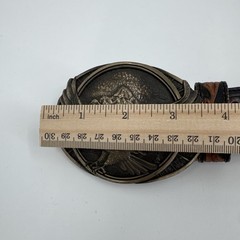 vintage MONTANA SILVERSMITHS belt buckle SOLID BRASS western EAGLE america