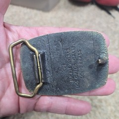 Lot Of 4 Belt Buckles Brass, Metal