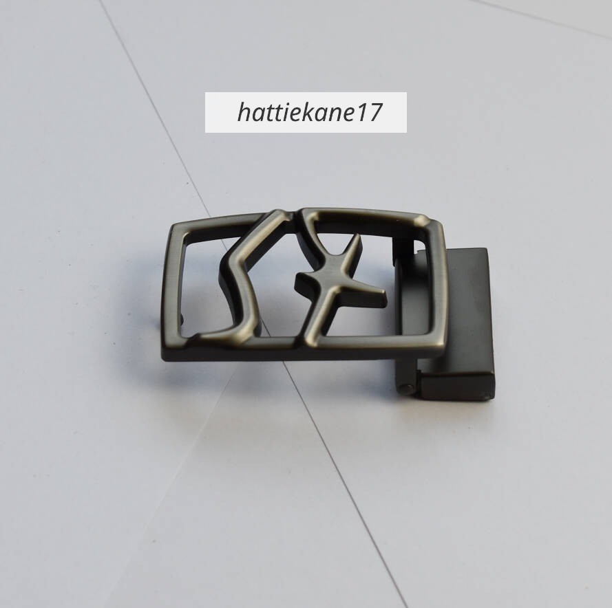 Salvatore Ferragamo Men&rsquo;s Gunmetal Grey Belt Buckle for 3.5cm Belt