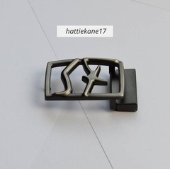 Salvatore Ferragamo Men&rsquo;s Gunmetal Grey Belt Buckle for 3.5cm Belt
