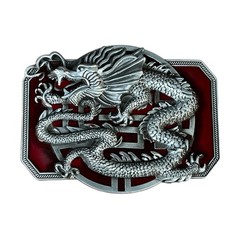 Chinese Style Relief Dragon Pattern Buckle Belt DIY Components Heavy Rock Buckle