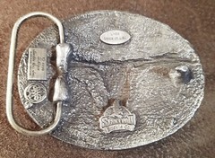 1990&rsquo;s Belt Buckle Buffalo Skull/Head Silverstone 3.5&Prime;×2 5/8&Prime;