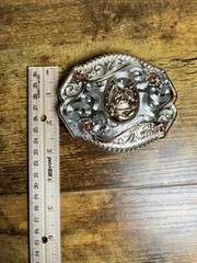 Men’s Horse Rodeo Western Cowboy Belt Buckle Hebilla Fina Vaquera Con Caballo