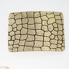 Croco Look Belt Buckle Rosepearl – Elegant Fashion Style with Elegant Texture
