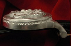 Belt buckle Sterling Silver  » BUTTERFLY MASK  » (Belt not included)
