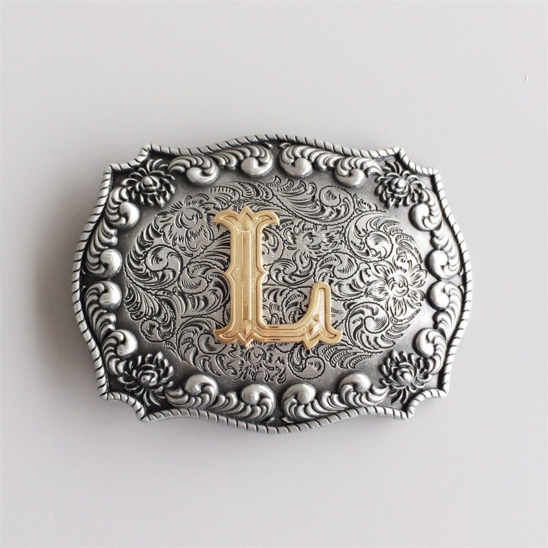 Western Initial Letter L Belt Buckle Gurtelschnalle also Stock in US