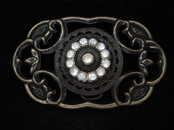 PA07117 REALLY NICE **FLORAL ORNAMENTAL** ART FASHION DESIGN BELT BUCKLE