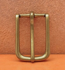 Antique Brass Long Big Heavy Single Pin Leather Belt Buckle fits 40mm Strap