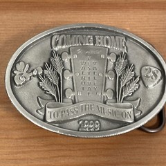 Walnut Valley Bluegrass Festival 1999 Belt Buckle RARE Winfield Kansas 89/200