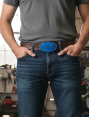 Peterbilt Blue Belt Buckle new top quality belt buckle