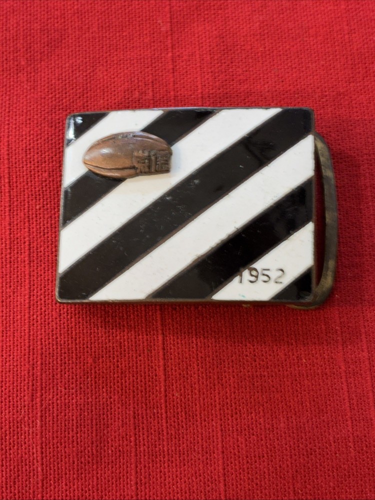 Black And White Striped Belt Buckle 1952 Football Referee Buckle