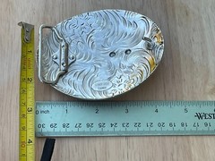 Western Buckle Oval Gold Silver Red Lone Star Texas Cowboy 2 » Hebillas Vaqueras