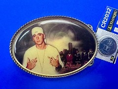 Slim Shady Eminem Led Multi Color Light Flashing Belt Buckle W/ Fresh Battery!