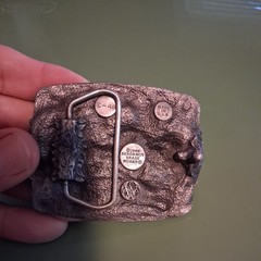 AMERICAN BY BIRTH SOUTHERN BY THE GRACE OF GOD Belt Buckle berganot made in usa