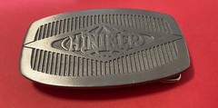 HINIKER Manufacturing Impressive Estate 3.75” Long Belt Buckle By Hit Line USA