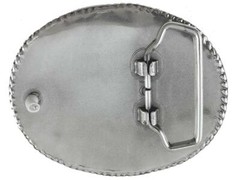 Dogs and Birds Hunting Trophy Western Style Silver and Gold Plate Belt Buckle