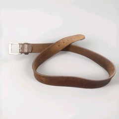 Unbranded Brown Pebble Genuine Leather Belt Nickel Free Buckle Size 36 Quality