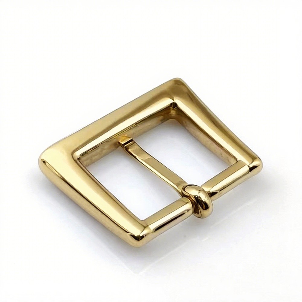 Men&rsquo;s Metal Belt Square Pin Buckle, DIY Belt Single Prong Buckle Hardware Gold