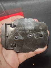 Vintage Raintree 3D Grizzly Bear Brass Buckle Outdoors Wildlife Western USA V8