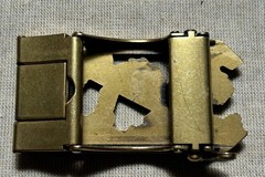 Vintage Style Dragon Belt Buckle Bronze Tone Asian Dragon 1.25 Strap