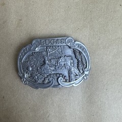 Lucas Kansas 1987 Centennial Garden Of Eden Metal Belt Buckle Dart (281/500)