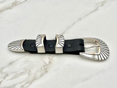 BG Mudd BGM .925 Sterling 14K Gold Tom Taylor Santa Fe 1” buckle set