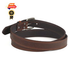 ARIAT Men&rsquo;s Copper Full-Grain Leather Belt with 34 (32-34&Prime; Waist),