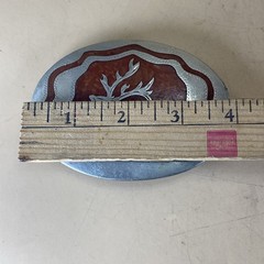 vintage HANDCRAFTED belt buckle R&B denver colorado Buck german silver WESTERN