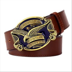 Second Amendment Buckle and Belt Set, Classic American Biker Accessory