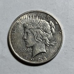 1922 vintage PEACE silver dollar WESTERN belt buckle COIN american RODEO cowboy