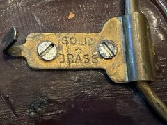 4” Wood Slice Vintage Belt Buckle Solid Brass Hardware Minimalist Nature Buckle