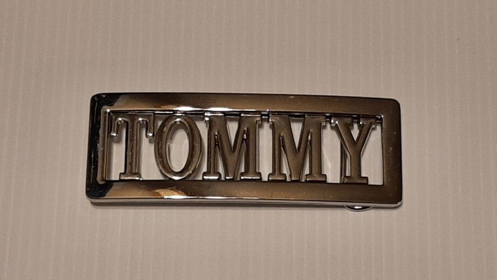 TOMMY Custom Personalized Name Belt Buckle -Put your name or word on Buckle