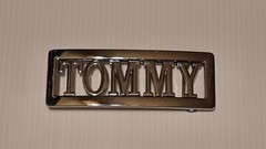 TOMMY Custom Personalized Name Belt Buckle -Put your name or word on Buckle