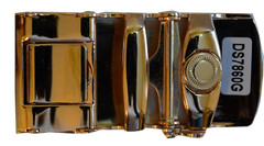 Men’s belt Buckle. self locking belt buckle, Gold and Brown New Belt buckle only
