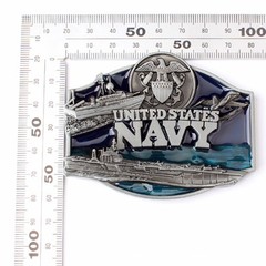 Men&rsquo;s Belt Buckle in United States Navy US Army Military (NVY-01)