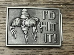 Buckle Rage Belt Buckle Unisex Silver ID HIT IT Rectangular BLT-151-SIL Novelty