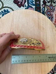 Western Buckle Gold Silver Red Horse Head Buckle Cowboy 2 » Hebillas Vaqueras